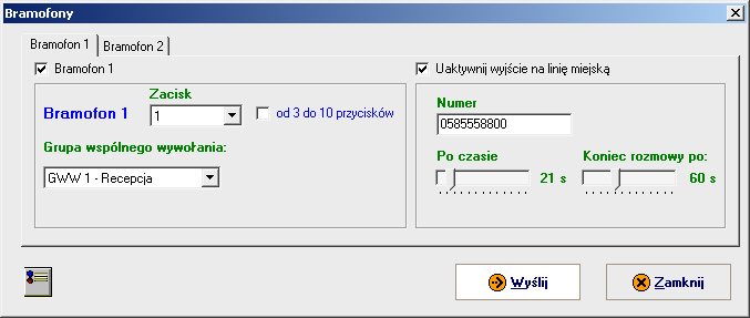 9.2.1.Informacja Funkcja umożliwia wysłanie informacji tekstowej do centrali, która będzie później umieszczona na wydruku. ( ) 9.2.2.Data, czas Możemy przesłać do centrali datę oraz godzinę.