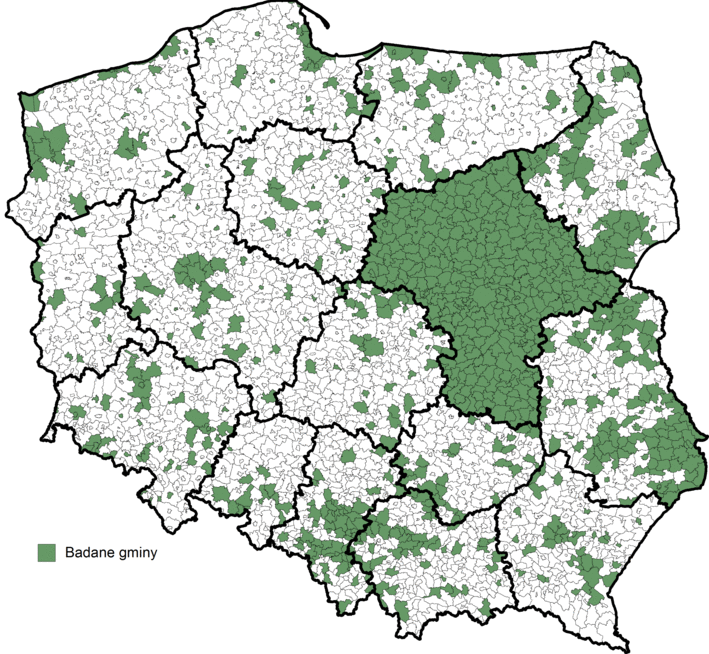 pochodzą wyłącznie z woj. mazowieckiego i uwzględniono je tylko w rankingu woj. mazowieckiego. Tabela 2. Liczebności kategorii w próbie (według PAI z 2010r.