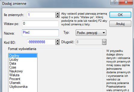 2. Podstawowe operacje w pakiecie Statistica Do podstawowych operacji w arkuszu Statistica należy dodawanie: przypadków (czyli wierszy), które przechowują informacje na temat badanych przypadków/osób