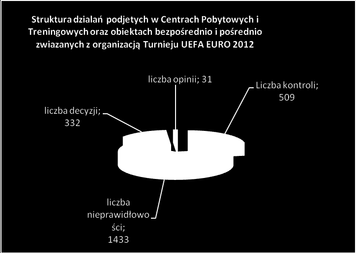 Poniżej przedstawiono syntetyczne wyniki działań przygotowawczych: W trakcie przygotowań do organizacji Mistrzostw wykonano następujące działania: skontrolowano Centra Pobytowe i Treningowe