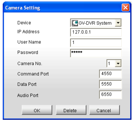 6. Wybierz typ Hosta. Może być to zarówno urządzenie typu kamera lub wideoserwer jak i oprogramowanie typu NVR/DVR lub Recording Server. 7.