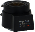 OBIEKTYWY BCS BCS-45105MIR Wysokiej klasy szklany obiektyw do kamer megapixelowych o rozdzielczości do 5MP, 1/2", ogniskowa 4,5-10mm, Auto Iris DC, apertura F1.