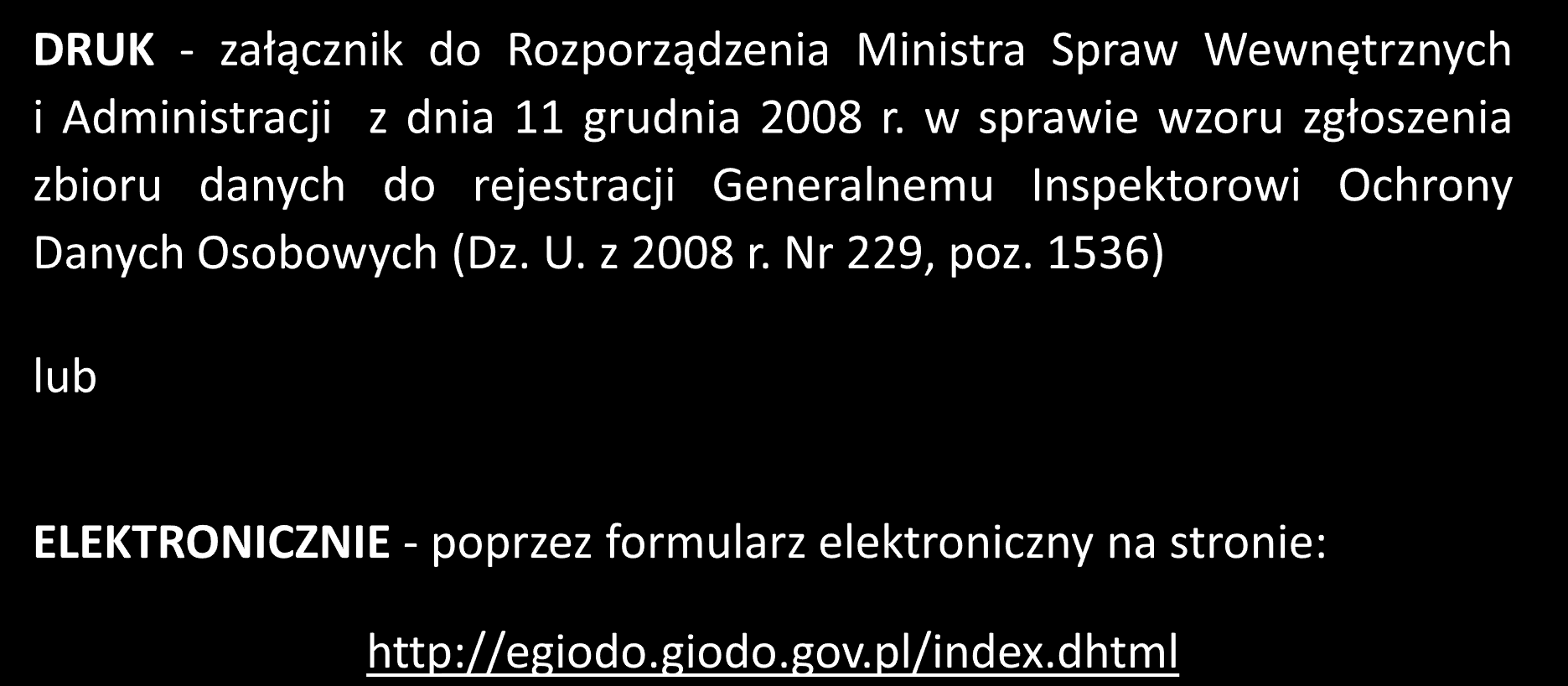 Zgłaszanie zbioru 30 XI