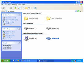 5) Po uruchomieniu się komputera, w oknie Eksploratora Windows pojawi się nowy napęd Dysk wyjmowany podłączony do Acer Easy MP3 Flash Stick. Oznacza to, że można go używać jako napędu dyskowego. 2.