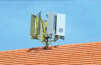 Domowe źródło prądu wiatrak Domowy wiatrak - dostępne moce 1 20 kw WPolsce wiatrak 5kW daje średnio ok. 6000 kwh/rok energii Koszty pośrednie instalacji ok.