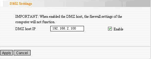 ID. Serwer o adresie IP 192.168.2.10 w sieci LAN zapewnia usługę WEB w porcie 80, a usługę Telnet w porcie 23.