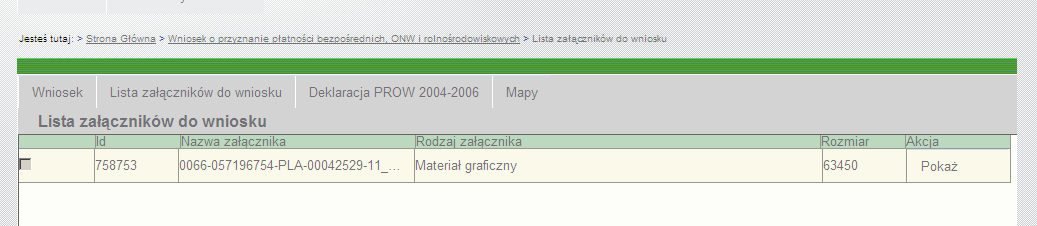 Dodanie załączników do wniosku Po ZAWIERDZENIU