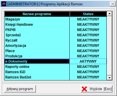 Uruchomienie programu 17 Po zapisaniu danych rejestracyjnych wyświetlany jest komunikat o niepoprawności danych, jeżeli zostały wpisanie błędnie, lub potwierdzający rejestrację programu.