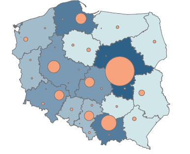 Liczba zespołów z