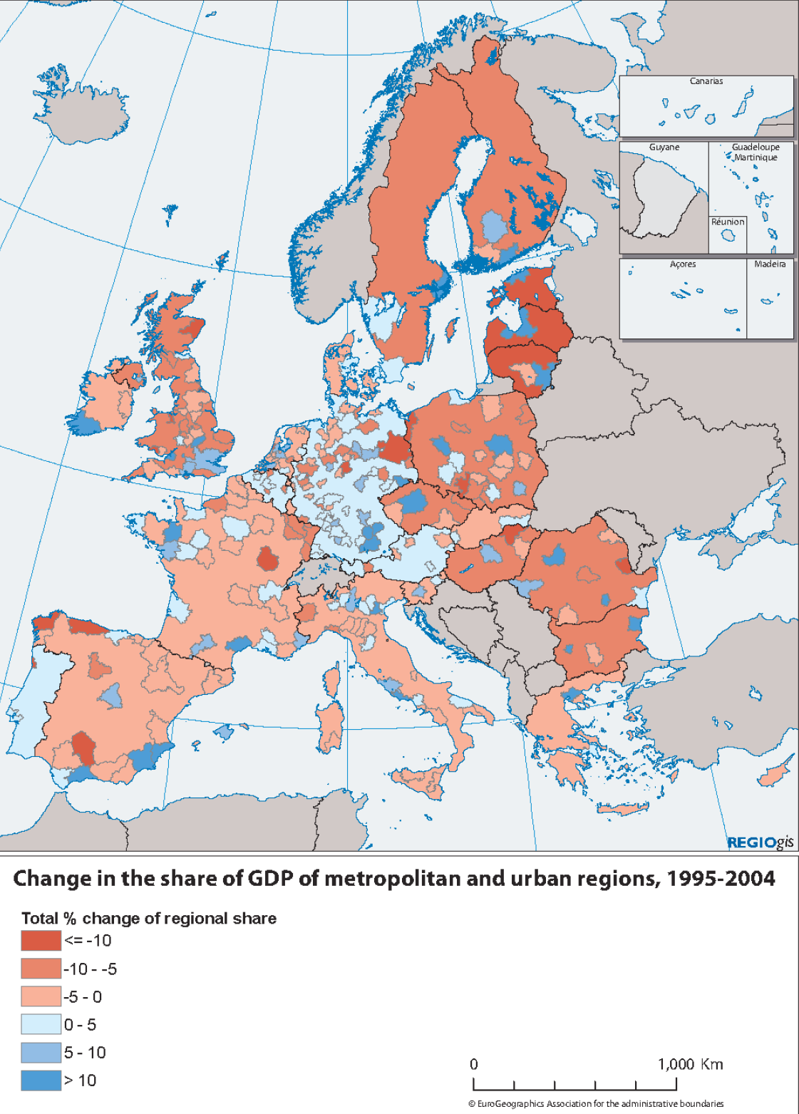 Dynamika PKB w regionach
