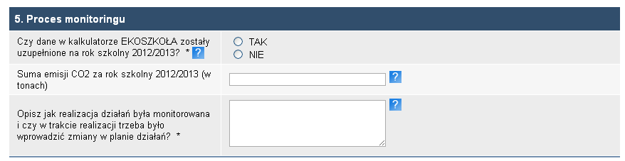 Aby uzyskać certyfikat Zielonej Flagi dane w kalkulatorze EKOSZKOŁA muszą zostać uzupełnione za okres wrzesień 2012-maj 2013. Kalkulator znajduje się pod adresem : www.ekoszkola.