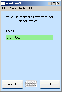 pakiety antywirusowe lub inne programy wykorzystujące port 8080 należy pamiętać o takim ich skonfigurowaniu, by akceptowały przychodzące połączenia na tym porcie. 2.4.8 Dokumenty Od wersji 1.5.0.0 pojawiła się możliwość zapisania dodatkowych informacji dla każdej skanowanej pozycji w dokumencie.