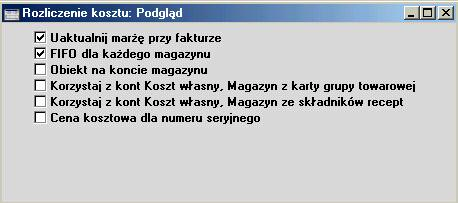 Rozliczenie kosztu Towar Wklej Specjalnie Towary W polu tym należy podać kod towaru. Nr seryjny Wklej Specjalnie Numery seryjne towarów z magazynu Należy podać numer seryjny towaru lub partii towaru.