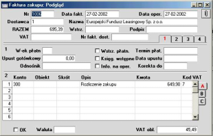 Rozdział 3: Magazyn Kartoteka Przychody Podczas automatycznego tworzenia faktury zakupu z Przychodu zakłada się, że wszystkie towary na nim występujące mają być zafakturowane.