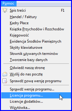 Rys. 2 Wczytywanie licencji Korzystając z wyświetlonego formularza, licencję można wprowadzić: przepisując do odpowiednich pól formularza dane z papierowego dokumentu (FAX).