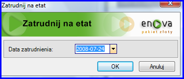 Pracownik - Imię i nazwisko. Nazwa nazwa etapu rekrutacji np. rozmowa kwalifikacyjna Termin termin poszczególnych etapów rekrutacji Ocena: Data - do której ocena powinna być wykonana.