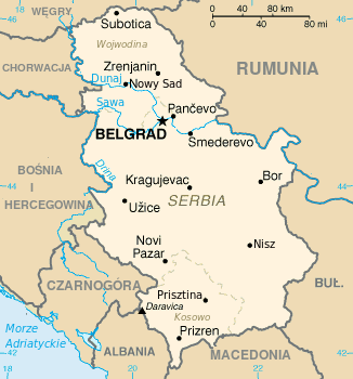 Serbia Powierzchnia: 88 361 km² Liczba ludności: 7 524 164 Stolica: Belgrad (1,756,534 mieszkańców) Język urzędowy: serbski Ustrój polityczny: republika Głowa państwa: Prezydent Tomislav Nokolić