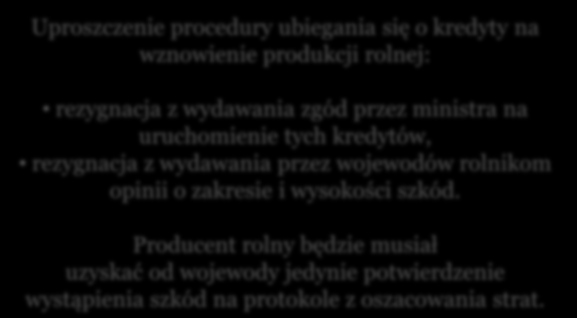 UCHWAŁA RADY MINISTRÓW Program pomocy dla rolników i producentów rolnych, którzy ponieśli szkody w gospodarstwach rolnych lub działach specjalnych produkcji rolnej spowodowane wystąpieniem w 2013 r.