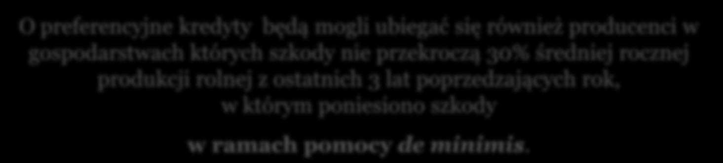 UCHWAŁA RADY MINISTRÓW Program pomocy dla rolników i producentów rolnych, którzy ponieśli szkody w gospodarstwach rolnych lub działach specjalnych produkcji rolnej spowodowane wystąpieniem w 2013 r.