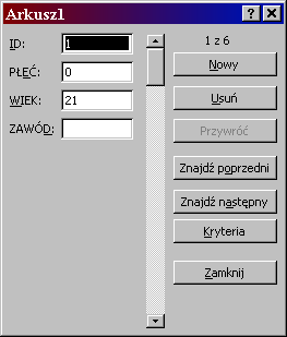 Wówczas na ekranie pojawi ci się nowe okienko znacznie ułatwiające wprowadzanie danych, zwłaszcza dla dużych zbiorów obserwacji.