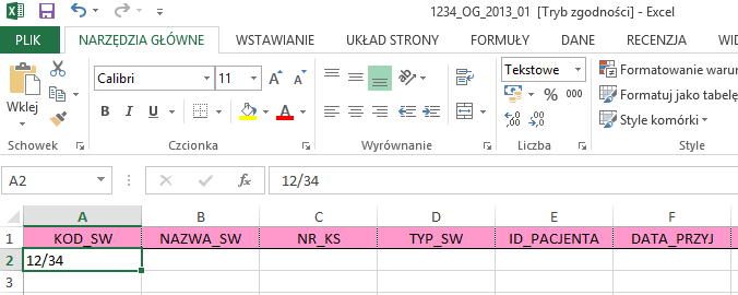 3. Błędy formatowania Umieszczenie dodatkowej spacji przed lub po wpisanych danych, różnice między