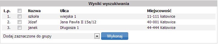 6.3.5. Import książki xls Funkcja pozwala na dokonanie importu książki adresowej, w formacie pliku xls. Import odbywa się analogicznie jak import z pliku csv.