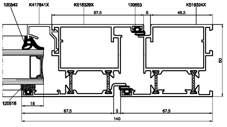 SYSTEMY DRZWIOWE MB- 45 i 45S