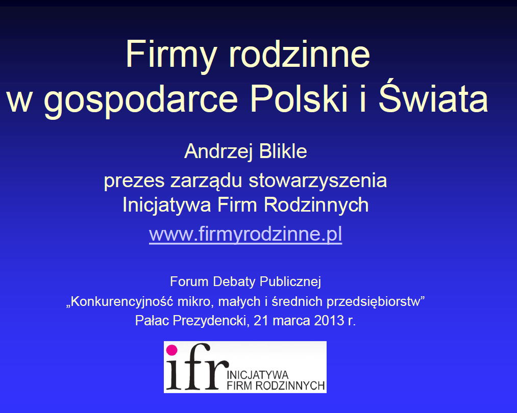 Andrzej Blikle, Prezes Zarządu Stowarzyszenia Inicjatywa