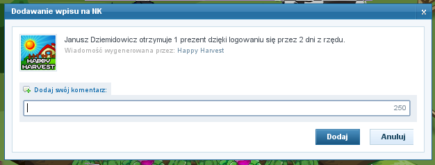 Początki dane bieżącego użytkownika, znajomi, wpisy na