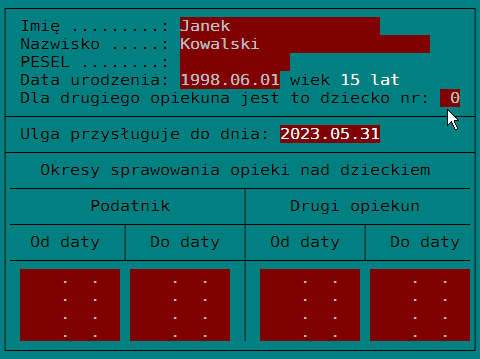 KSP wersja 14.01.053 (PIT-VZM) Str.5 Jeżeli mamy wybór: pobrać podatnika z KSP lub z programu PIT, proponujemy pobrać go z programu PIT.