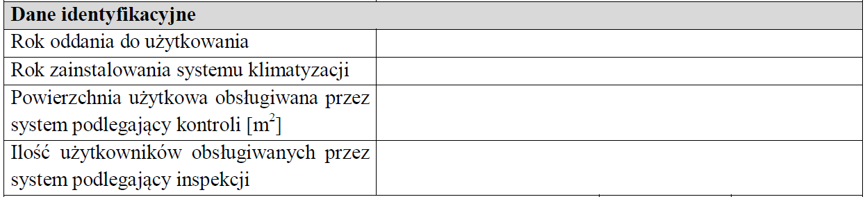 2.2 Ze względu na różnorodność systemów wentylacji i klimatyzacji proponujemy wskazać w załączniku poniższe normy, jako dokumenty wyjściowe do przeprowadzania inspekcji systemów klimatyzacji i