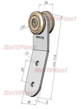 ROLKI KURTYNOWE POJEDYNCZE SPR-0048-8 Artykuł 7000.7000.8048 Profil stalowy 53x43 +50x52 Szerokość rolki (mm) 28,00 Średnica rolki (mm) 38,00 Rozmiar płytki (mm) 116,00 30,00 5,00 Stal Pakowanie / szt.