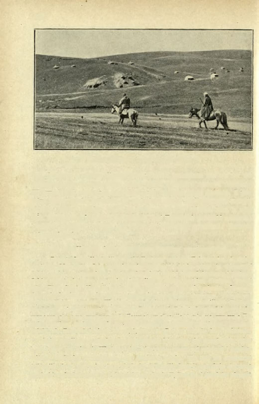 128 Ryc. 59. Kirgizi i ich jurty w górach. ryż, jarzyny i owoce. Największe jednak znaczenie ma od lat 100 zaprowadzona i popierana przez rząd rosyjski uprawa bawełny.