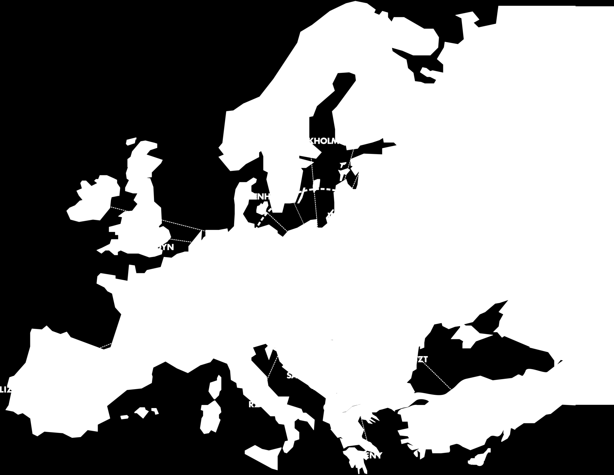 ŁÓDŹ JAKO ISTOTNY PUNKT NA MAPIE POLSKI I EUROPY Łódź leży w sercu Europy, w promieniu 500 km znajduje się 7 stolic: Warszawa, Berlin, Praga, Wiedeń,