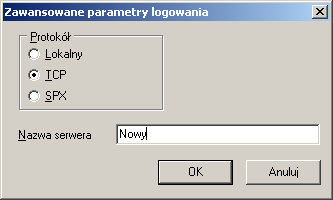 109 16.3. Konfiguracja programu do pracy w sieci. Program moŝe pracować w środowisku sieciowym, wymaga to zmiany konfiguracji.