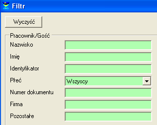 SR-RegiTech EKG SR-RegiTech - Instrukcja użytkownika 8.2 Goście Funkcja Goście służy do ewidencjonowania gości, którzy przychodzą do zakładu.