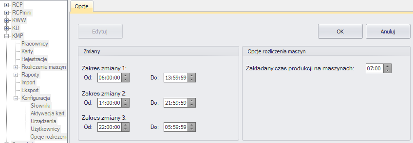 SR-RegiTech KWP SR-RegiTech - Instrukcja użytkownika 10.14 Aktywacja kart Funkcja używana w module rcp. 10.15 Urządzenia Funkcja używana w module rcp.