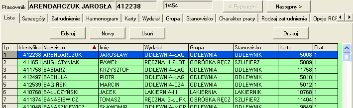 6 SR-RegiTech - RCP RCP jest to moduł w programie SR-RegiTech przeznaczony do rozliczania czasu pracy oraz udostępniający wszystkie ustawienia potrzebne do skonfigurowania rozliczenia. 6.