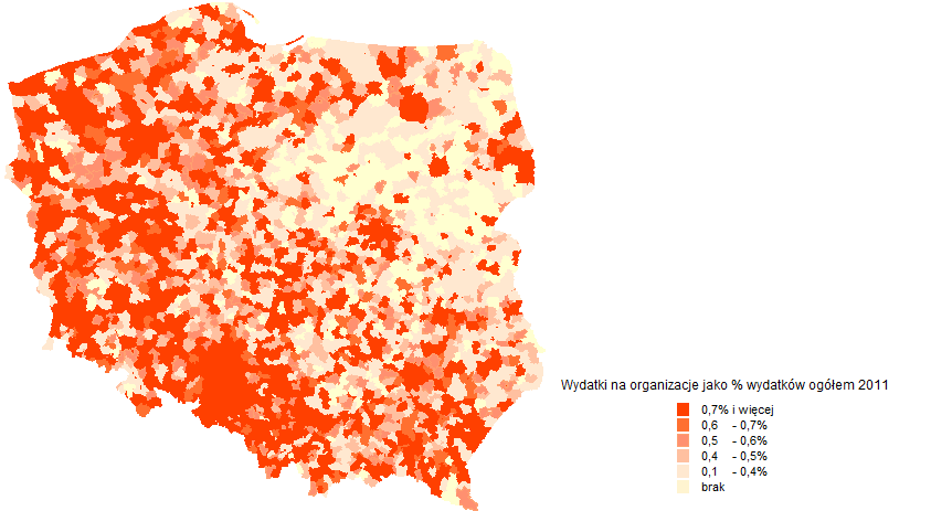 zachodniej: w województwach opolskim, śląskim, dolnośląskim, zachodniopomorskim, podkarpackim, wielkopolskim.