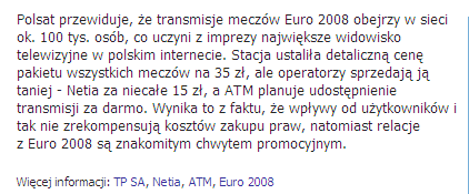 Oglądalność zawodów sportowych - 12,2 mln -