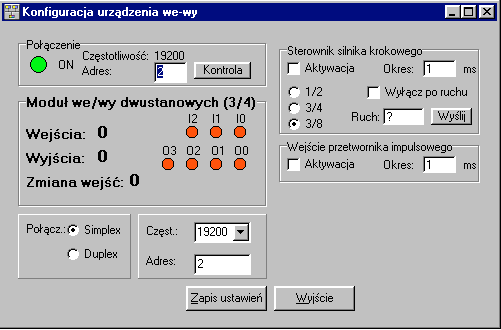 ZawartoÑÒ rejestru 003F 03 FF górny bajt = rejestr sû pamióciowy jeôli wystõpi pomiùdzy kolejnymi odczytami w odpowiednich bitach rejestru pamiúciowego zatrzaskiwane jedynki.