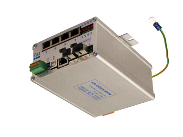 zasilania Ochrona przepięciowa do 1kA na portach FE Temperatura pracy 40 C do +70 C VLAN, 802.