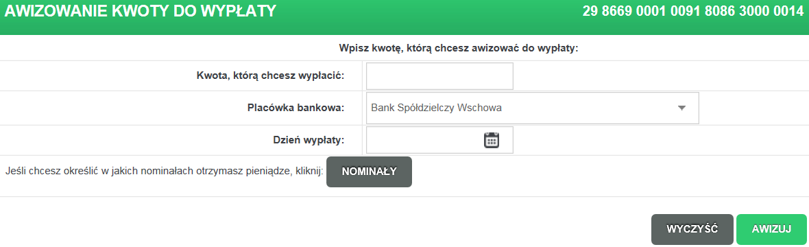 w kolumnie Przelicz na w wierszu Waluta wybrać z dostępnej listy walutę do obliczeń tę, na którą chcemy dokonać zamiany.