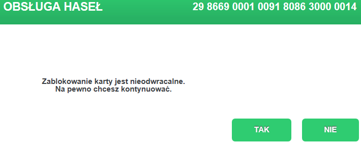 W przypadku, gdy suma kart o statusie nieaktywna lub zamówiona nie przekracza w danej chwili określonej parametrem systemowym liczby na formatce dostępny jest przycisk Zamów nową kartę.