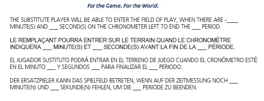 Artykuł 6 Asystenci sędziów Trzeci sędzia - cd wręcza przedstawicielom drużyn dokument, który określa kiedy zawodnik rezerwowy może wejść na pole gry w celu