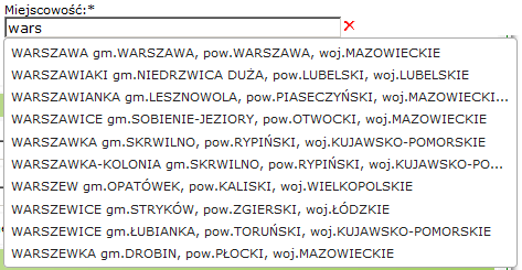 W części Informacje o posiadaczu katy należy wprowadzić dane pacjenta, dla którego wydawana jest karta. Pola dostępne do uzupełnienia mogą się dynamicznie zmieniać w zależności od wybranych opcji.