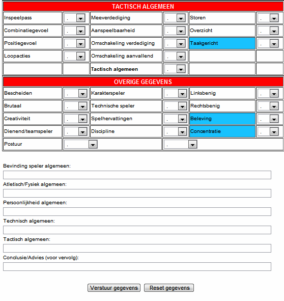 Formularz Scouta 11 Trening techniczny System 1 :4