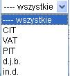 9.3. Rachunki Urzędów Skarbowych W opcji Rachunki urzędów skarbowych użytkownik ma możliwość odszukania US wg różnych kryteriów lub wyświetlenia pełnej bazy ograniczając ilość wyświetleń na stronie.