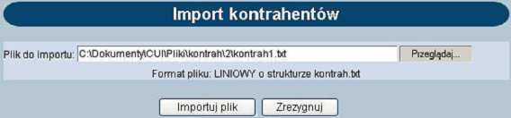 Użytkownik ma do dyspozycji dwa przyciski funkcyjne: Zapisz dopisanie danych odbiorcy do listy, Zrezygnuj rezygnacja z dopisania odbiorcy. 8.3.