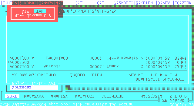 . Rys.III-4 Po wykonaniu tych czynności ekran będzie przedstawiał rejestr faktur VAT. Patrz Rys. III-3 Rys.